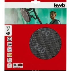 kwb Gitterleinen für Langhalsschleifer Durchmesser 225 mm K220