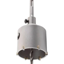 Hohlbohrkrone mit Schaft und Zentrierbohrer SDS Plus Durchmesser 66 mm^kwb New