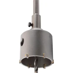 kwb Hohlbohrkrone mit Schaft und Zentrierbohrer Durchmesser 66 mm