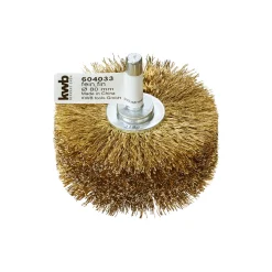 kwb Holzstrukturbürste vermessingt für Einsatz mit Bohrmaschinen und Akkuschraubern