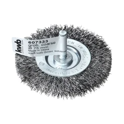 Scheibenbürsten für Einsatz mit Bohrmaschinen und Akkuschraubern HSS grob Durchmesser 75 mm*kwb Discount