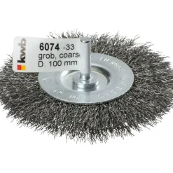 Scheibenbürsten für Einsatz mit Bohrmaschinen und Akkuschraubern HSS grob Durchmesser 100 mm*kwb Clearance