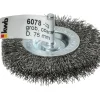 Scheibenbürsten für Einsatz mit Bohrmaschinen und Akkuschraubern HSS doppeldick grob Durchmesser 75 mm*kwb