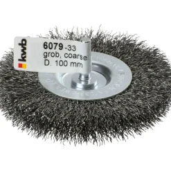 kwb Scheibenbürsten für Einsatz mit Bohrmaschinen und Akkuschraubern HSS doppeldick grob Durchmesser 100 mm