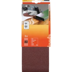 Schleifbänder Holz und Metall 100 x 560 mm K80*kwb Discount