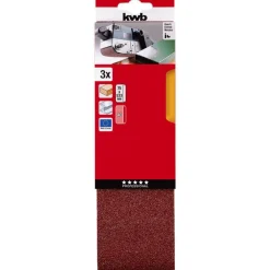 kwb Schleifbänder Holz und Metall 75 x 533 mm K40