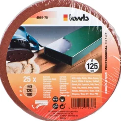 kwb Schleifscheiben Quick-Stick Holz und Metall Durchmesser 125 mm