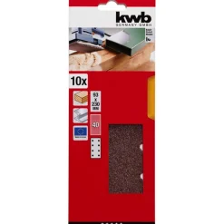 kwb Schleifstreifen Holz und Metall 93 x 230 mm K40