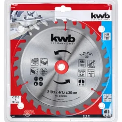 kwb Spanplattensägeblatt für Handkreissäge Durchmesser 210 mm