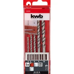 Steinbohrersatz 5 teilig Durchmesser 4-10 mm*kwb Clearance