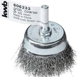 Topfbürsten für Einsatz mit Bohrmaschinen und Akkuschraubern grob Durchmesser 50 mm*kwb Clearance