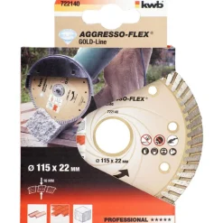 kwb Trennscheiben Aggreso-Flex Gold-Line Diamant Durchmesser 115 mm