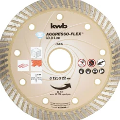 kwb Trennscheiben Aggreso-Flex Gold-Line Diamant Durchmesser 125 mm