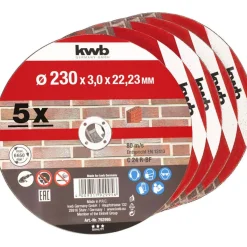 Trennscheiben Steinbearbeitung Durchmesser 230 mm 5 Stück*kwb