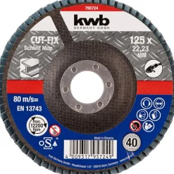 kwb Zirkon-Schleifmop Durchmesser 125 mm K40