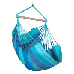 La Siesta Comfort Hängesessel Habana Lagoon Bio-Baumwolle