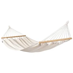 Doppel-Stabhängematte Florencia Latte Bio-Baumwolle^La Siesta Best