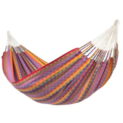 Klassische Doppel-Hängematte Flora Zebra Bio-Baumwolle^La Siesta Clearance