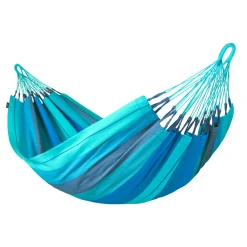 Klassische Doppel-Hängematte Modesta Lagoon Bio-Baumwolle*La Siesta Clearance