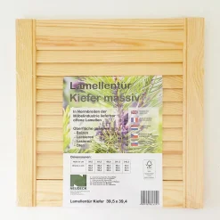 Lamellentür 39,5 x 39,4 x 2 cm Kiefer massiv