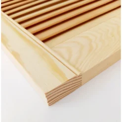 Lamellentür Kiefer natur 61,5 x 59,4 x 2 cm