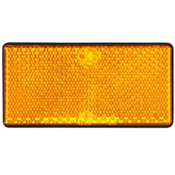 LAS 10208 Reflektor orange viereckig 2 Stk.