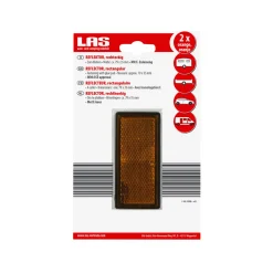 LAS 10208 Reflektor orange viereckig 2 Stk.