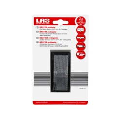 LAS 10207 Reflektor weiß viereckig 2 Stk.* Best