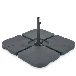 Kunststoff-Plattenset für Sonnenschirm-Kreuzständer Wasser/Sand*Leco Outlet