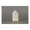 LED Haus 12x8,5x23,5cm weiss inkl. 2xLR44 Dolomite* Outlet