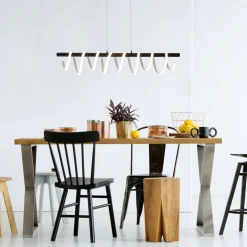 näve LED HL Belleza Metall/KS schwarzLxBxH 100x20x150cm dimmbar