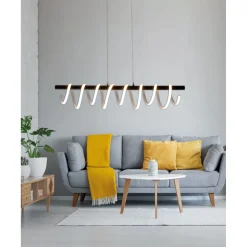 näve LED HL Belleza Metall/KS schwarzLxBxH 100x20x150cm dimmbar