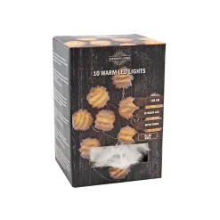 LED-Lichterkette Pompom/Feder Timerfunktion batteriebetrieben