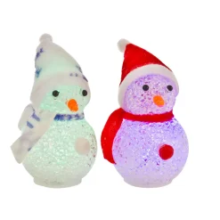 LED-Schneemann 11 cm Farbwechsel^ New