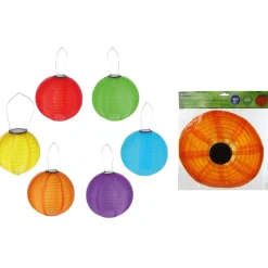 LED-Solar-Lampion Outdoor bunt^ Clearance