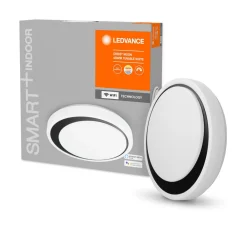 Ledvance SMART+ Deckenleuchte Orbis Moon Durchmesser 48 cm weiß-schwarz