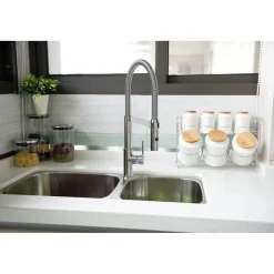 Küchenarmatur ALUNA mit Pendelbrause chrom*LENZ New