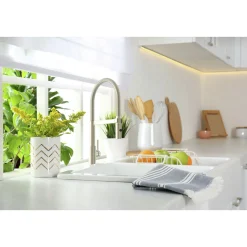 Küchenarmatur ALUNA mit Pendelbrause Edelstahloptik*LENZ Outlet