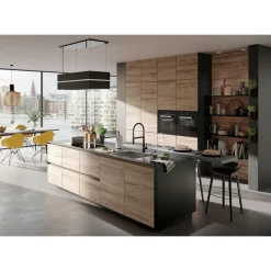 LENZ Küchenarmatur ALUNA mit Pendelbrause schwarz