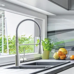 Küchenarmatur Kalani² mit Pendelbrause Edelstahloptik*LENZ Online