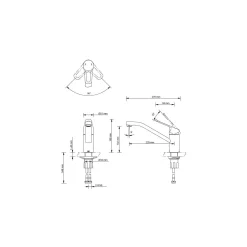 Küchenarmatur MILA chrom*LENZ Discount