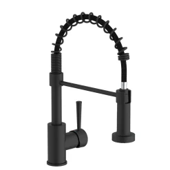 Küchenarmatur NOVA mit Pendelbrause schwarz*LENZ Best