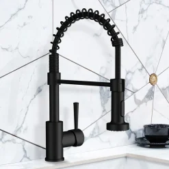 Küchenarmatur NOVA mit Pendelbrause schwarz*LENZ Best