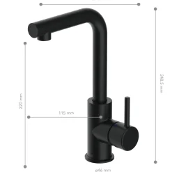 LENZ Waschtischarmatur HOKU schwarz