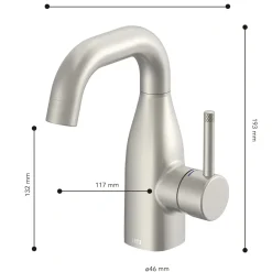 Waschtischarmatur POLA Edelstahloptik^LENZ Clearance