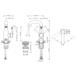 Waschtischarmatur POLA Edelstahloptik^LENZ Clearance