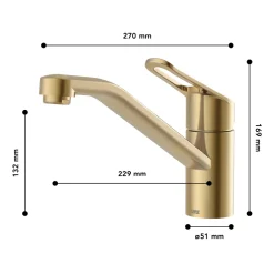 Spültischarmatur Mila Anti-Fingerabdruck Gold^LENZ Discount