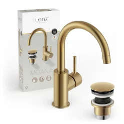 Waschtischarmatur Moana Easy-Clean Gold*LENZ Sale