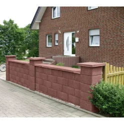 Gartenmauer Bellamur 1/2 Stein Rotbraun*Lusit Outlet