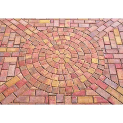 Lusit Pflasterstein rund 5 cm weinlaub